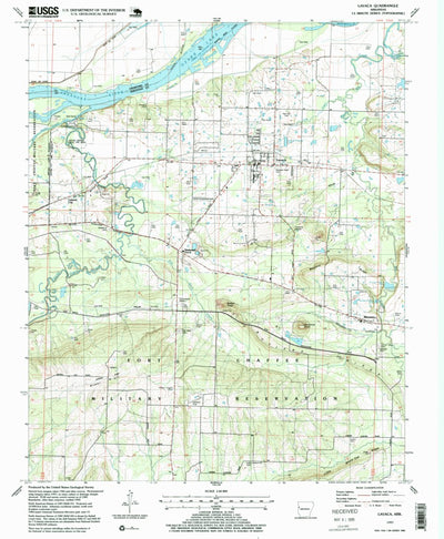 United States Geological Survey Lavaca, AR (1997, 24000-Scale) digital map