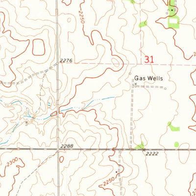 United States Geological Survey Laverne, OK (1971, 24000-Scale) digital map
