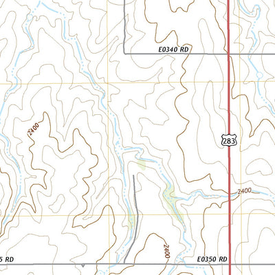 United States Geological Survey Laverne SW, OK (2018, 24000-Scale) digital map