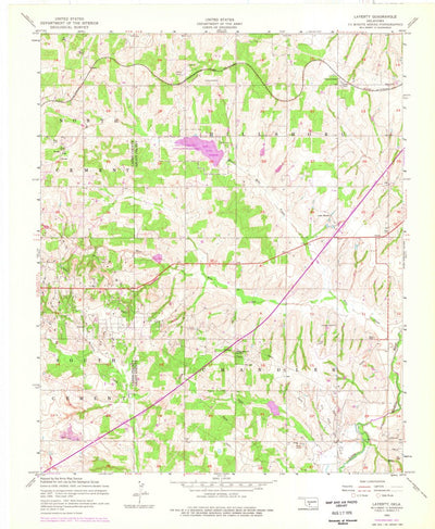 United States Geological Survey Laverty, OK (1956, 24000-Scale) digital map