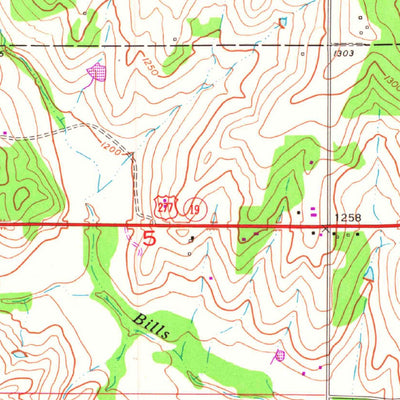 United States Geological Survey Laverty, OK (1956, 24000-Scale) digital map
