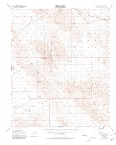 United States Geological Survey Lavic, CA (1955, 62500-Scale) digital map