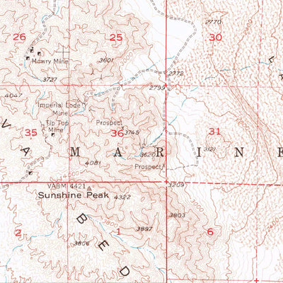 United States Geological Survey Lavic, CA (1955, 62500-Scale) digital map