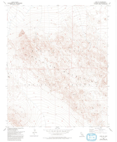 United States Geological Survey Lavic SE, CA (1955, 24000-Scale) digital map