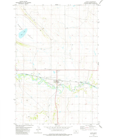 United States Geological Survey Lavina, MT (1979, 24000-Scale) digital map