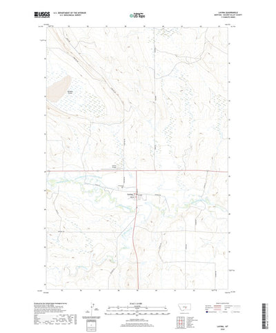 United States Geological Survey Lavina, MT (2020, 24000-Scale) digital map