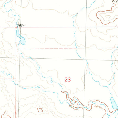 United States Geological Survey Lavina NW, MT (1979, 24000-Scale) digital map
