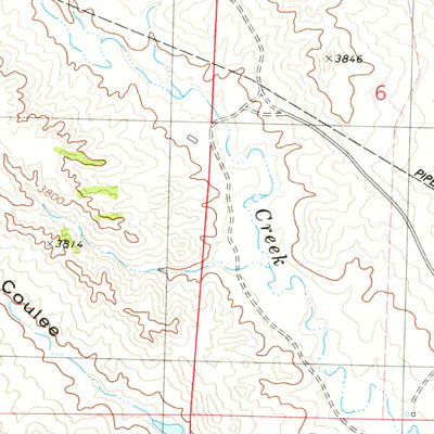 United States Geological Survey Lavina NW, MT (1979, 24000-Scale) digital map