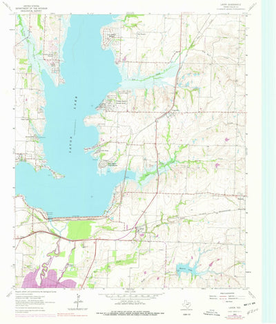 United States Geological Survey Lavon, TX (1963, 24000-Scale) digital map