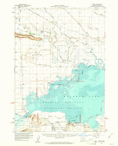 United States Geological Survey Lawen, OR (1959, 62500-Scale) digital map