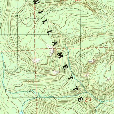 United States Geological Survey Lawhead Creek, OR (1985, 24000-Scale) digital map