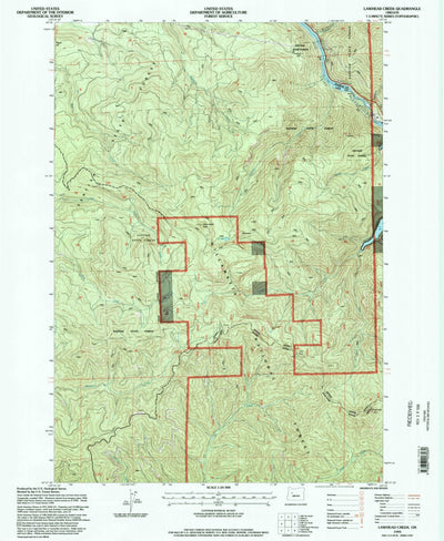 United States Geological Survey Lawhead Creek, OR (1994, 24000-Scale) digital map
