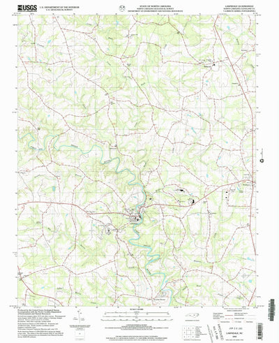 United States Geological Survey Lawndale, NC (2002, 24000-Scale) digital map