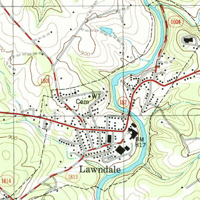 United States Geological Survey Lawndale, NC (2002, 24000-Scale) digital map