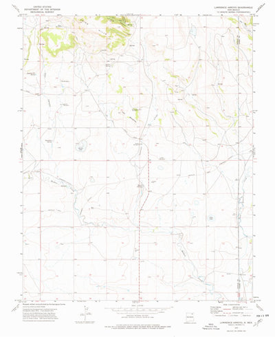 United States Geological Survey Lawrence Arroyo, NM (1974, 24000-Scale) digital map