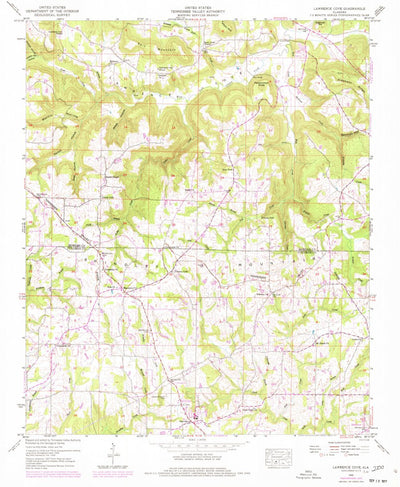 United States Geological Survey Lawrence Cove, AL (1949, 24000-Scale) digital map