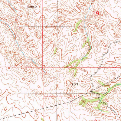 United States Geological Survey Lawrence Creek East, MT (1981, 24000-Scale) digital map