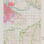 United States Geological Survey Lawrence East, KS (1950, 24000-Scale) digital map