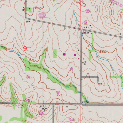 United States Geological Survey Lawrence East, KS (1950, 24000-Scale) digital map
