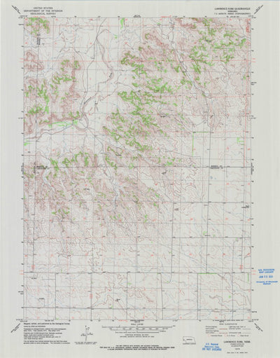 United States Geological Survey Lawrence Fork, NE (1979, 24000-Scale) digital map