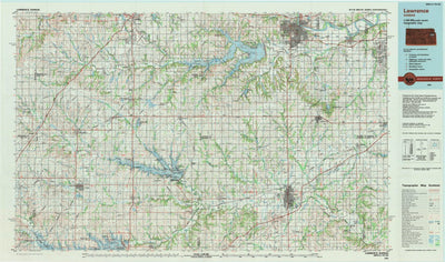 United States Geological Survey Lawrence, KS (1983, 100000-Scale) digital map