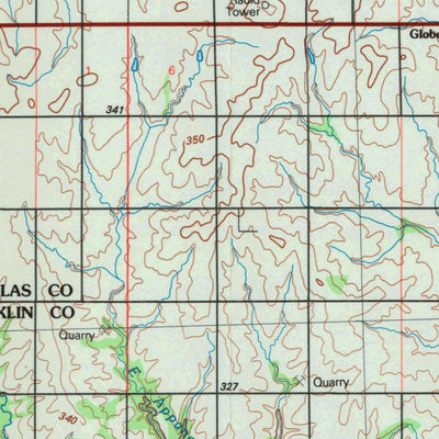 United States Geological Survey Lawrence, KS (1983, 100000-Scale) digital map