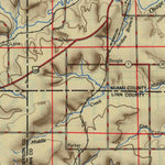 United States Geological Survey Lawrence, KS-MO (1947, 250000-Scale) digital map