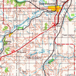 United States Geological Survey Lawrence, KS-MO (1956, 250000-Scale) digital map