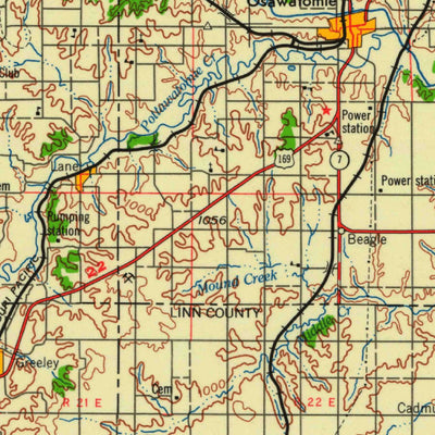 United States Geological Survey Lawrence, KS-MO (1961, 250000-Scale) digital map