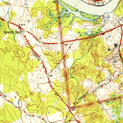 United States Geological Survey Lawrence, MA-NH (1944, 31680-Scale) digital map