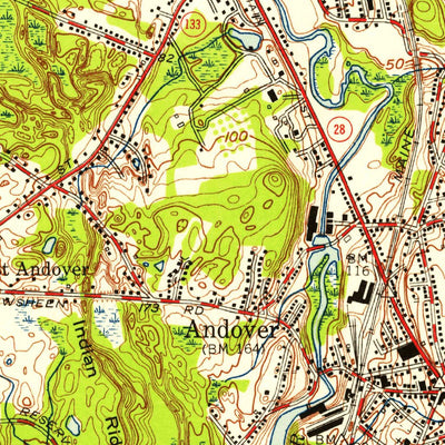 United States Geological Survey Lawrence, MA-NH (1955, 24000-Scale) digital map
