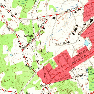 United States Geological Survey Lawrence, MA-NH (1966, 24000-Scale) digital map