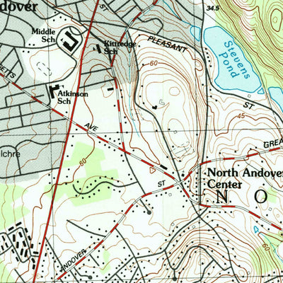 United States Geological Survey Lawrence, MA-NH (1987, 25000-Scale) digital map