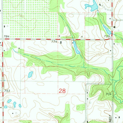 United States Geological Survey Lawrence, MI (1981, 24000-Scale) digital map