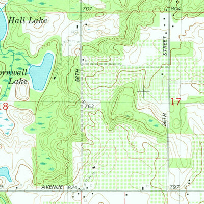 United States Geological Survey Lawrence, MI (1981, 24000-Scale) digital map