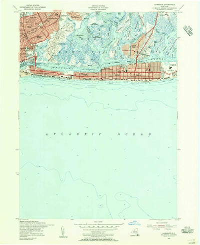 United States Geological Survey Lawrence, NY (1954, 24000-Scale) digital map
