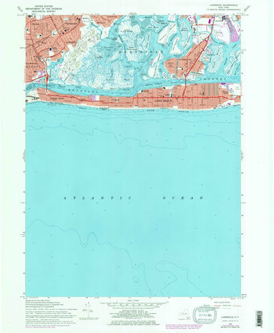 United States Geological Survey Lawrence, NY (1966, 24000-Scale) digital map