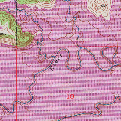 United States Geological Survey Lawrence West, KS (1950, 24000-Scale) digital map