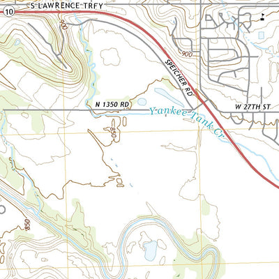 United States Geological Survey Lawrence West, KS (2022, 24000-Scale) digital map