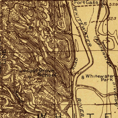 United States Geological Survey Lawrenceburg, IN-KY-OH (1915, 48000-Scale) digital map