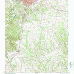 United States Geological Survey Lawrenceburg, TN (1966, 24000-Scale) digital map