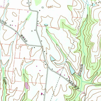 United States Geological Survey Lawrenceburg, TN (1966, 24000-Scale) digital map