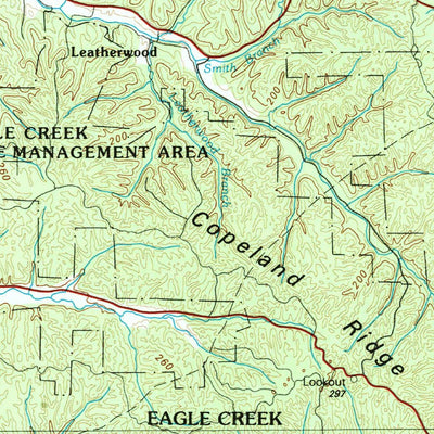 United States Geological Survey Lawrenceburg, TN-AL (1985, 100000-Scale) digital map