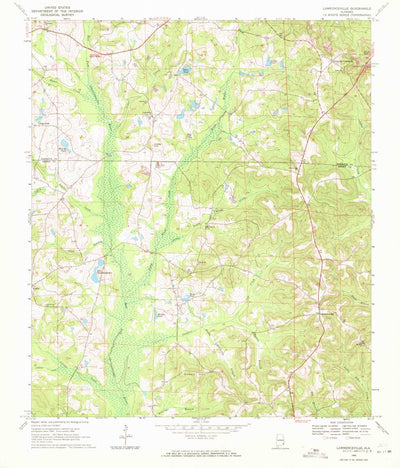 United States Geological Survey Lawrenceville, AL (1969, 24000-Scale) digital map
