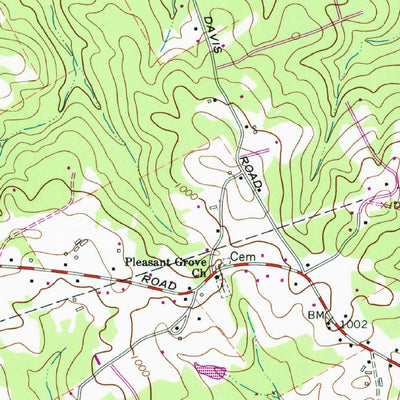 United States Geological Survey Lawrenceville, GA (1964, 24000-Scale) digital map