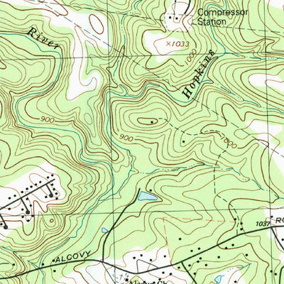 United States Geological Survey Lawrenceville, GA (1992, 24000-Scale) digital map