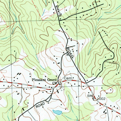 United States Geological Survey Lawrenceville, GA (1998, 24000-Scale) digital map