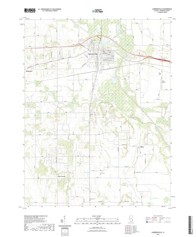 United States Geological Survey Lawrenceville, IL (2021, 24000-Scale) digital map