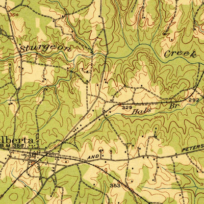 United States Geological Survey Lawrenceville, VA (1921, 62500-Scale) digital map