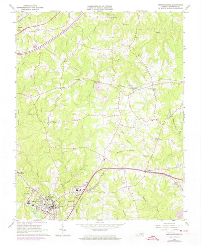 United States Geological Survey Lawrenceville, VA (1963, 24000-Scale) digital map